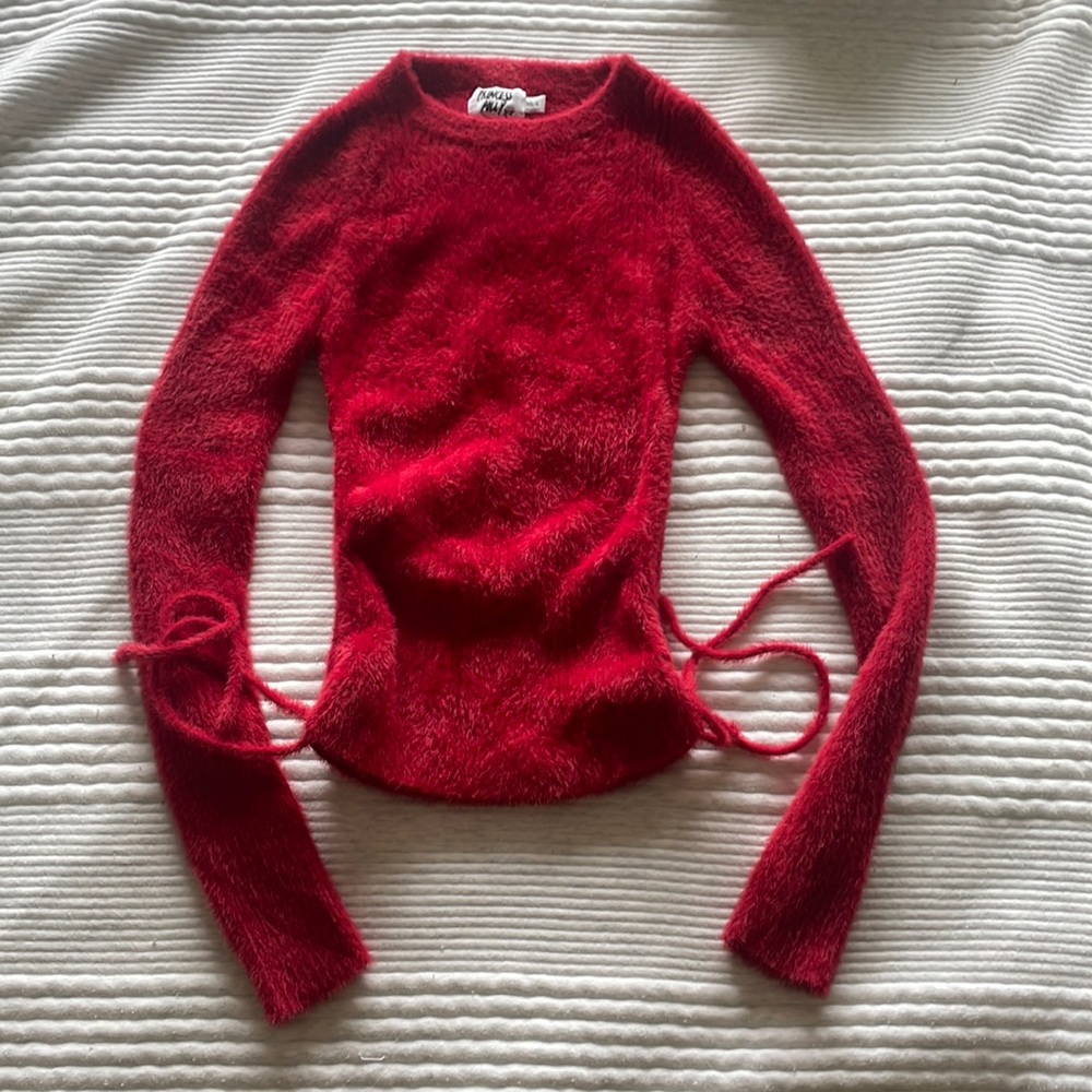 Red Princess Polly Ruched Sweater XS/S